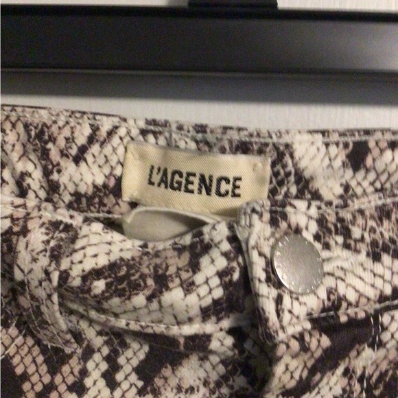 L’Agence jean 30 Margot skinny animal print high rise stretch serpentine vtg. - Picture 4 of 6
